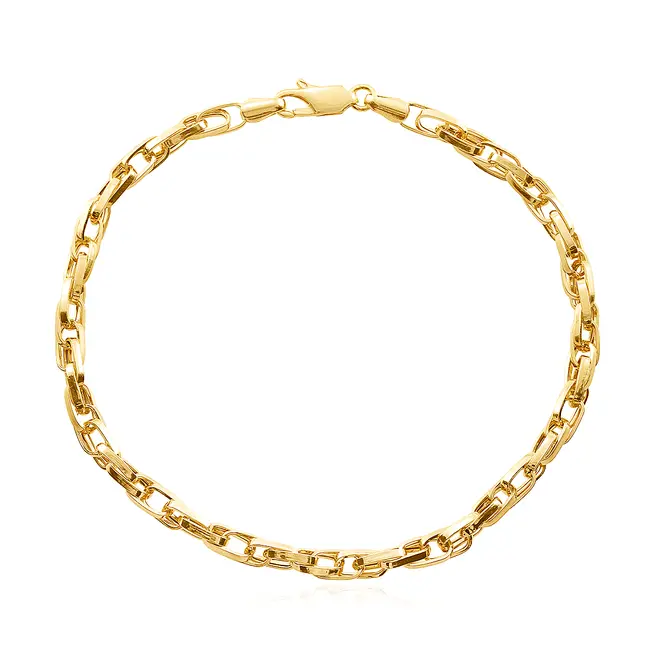 Pulseira de Ouro - Elos Trabalhados
