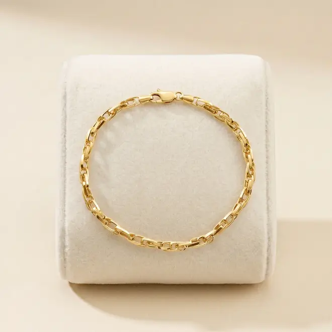 Pulseira de Ouro - Elos Trabalhados