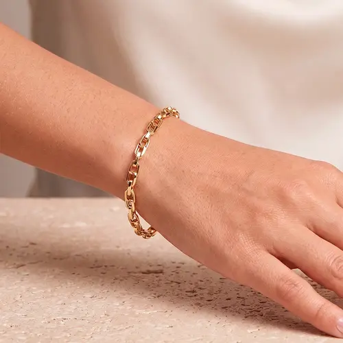 Pulseira de Ouro - Elos Trabalhados