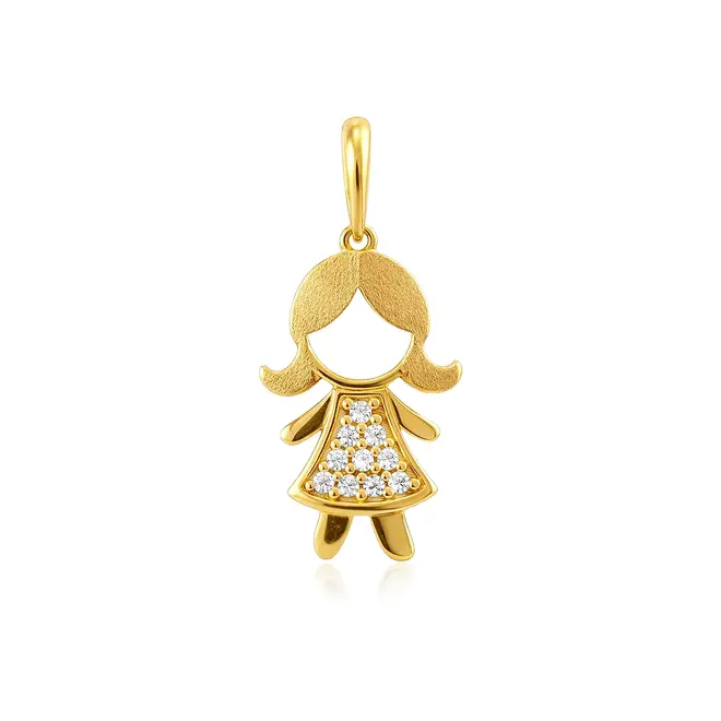 Pingente de Ouro modelo Menina