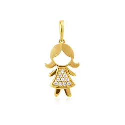 Pingente de Ouro modelo Menina