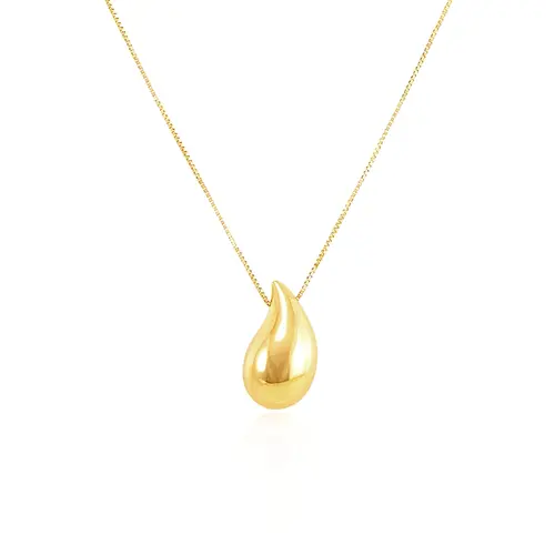 Colar de Ouro Amarelo com Gota