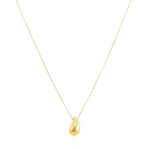 Colar de Ouro Amarelo com Gota