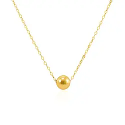 Colar de Ouro Amarelo com Esfera