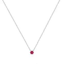 Pingente Chuveiro de Ouro Branco com 7 Turmalina Rosa.