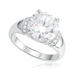 Anel de Prata com Moissanite