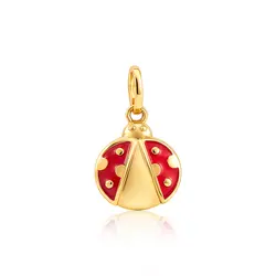 Pingente Infantil Joaninha de Ouro