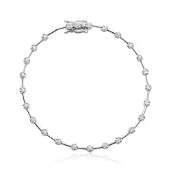 Pulseira Ouro Branco 18K com Diamantes 50 pts.