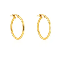 Par de Brincos Argola em Ouro Amarelo