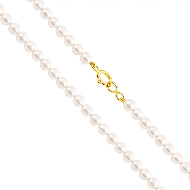 Colar de Pérolas com Fecho em Ouro Amarelo