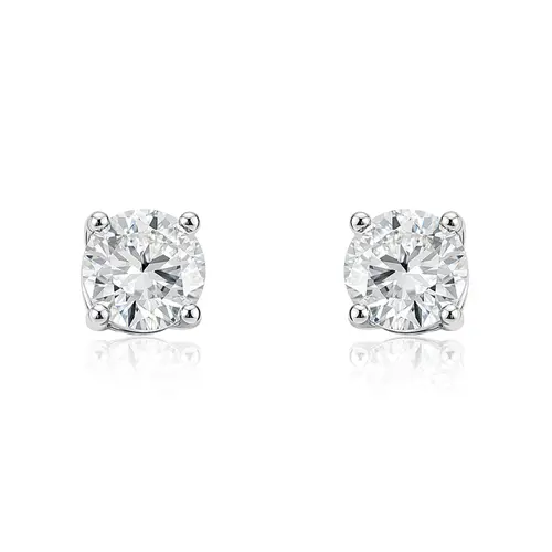 Par de Brincos Solitários com Moissanite.