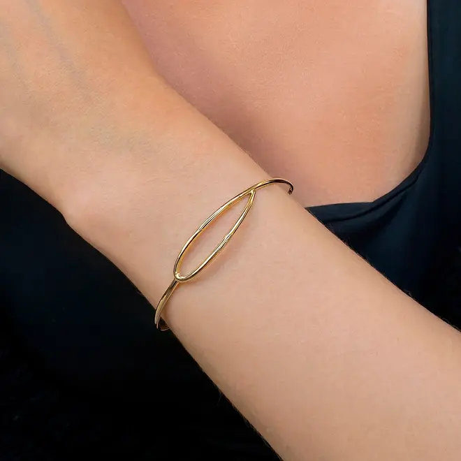 Bracelete Trabalhado de Ouro Amarelo