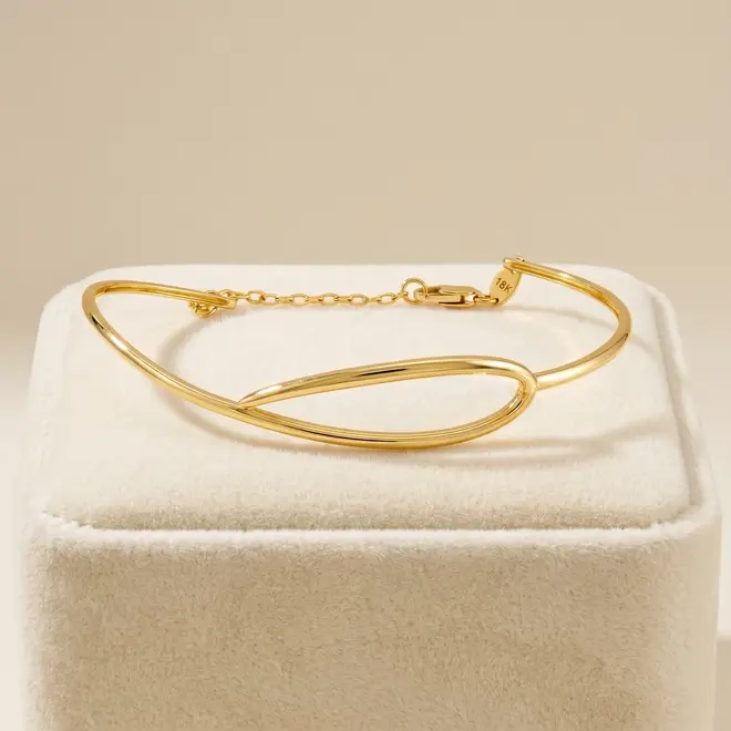 Bracelete Trabalhado de Ouro Amarelo