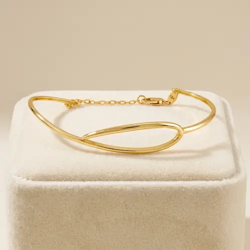 Bracelete Trabalhado de Ouro Amarelo