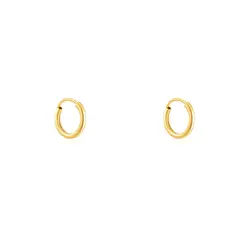 Par de Brincos Argola Baby de Ouro Amarelo