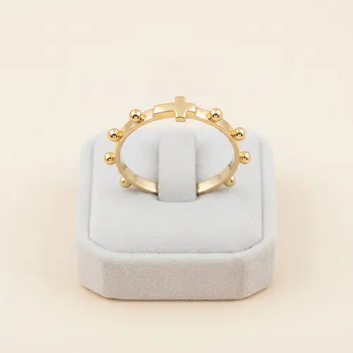 Anel Terço Ouro Amarelo 18K