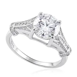 Anel de Prata com Cristais e Moissanite . 124259