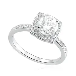 Anel de Prata com Cristais e Moissanite . 124271