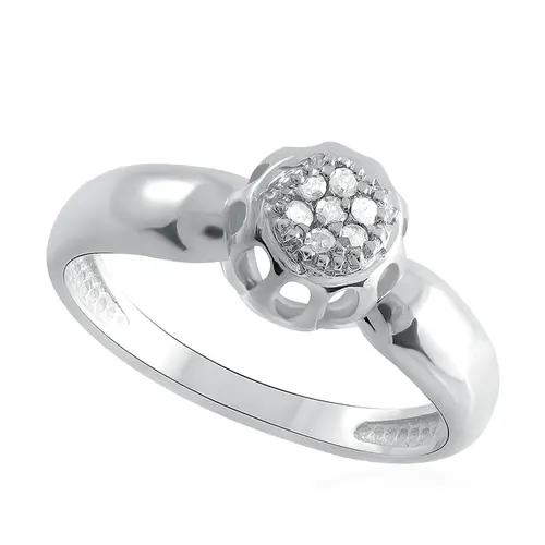 Conjunto Chuveiro em Prata com 28 Diamantes