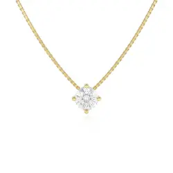Ponto de Luz Ouro Amarelo 18K com Diamante de 20 Pts