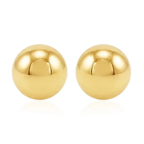 Par de Brincos Esfera em Ouro Amarelo 124701