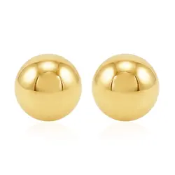 Par de Brincos Esfera em Ouro Amarelo 124701