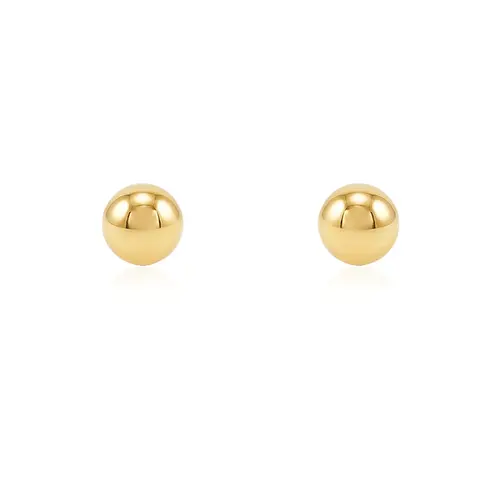 Par de Brincos Esfera em Ouro Amarelo 124705