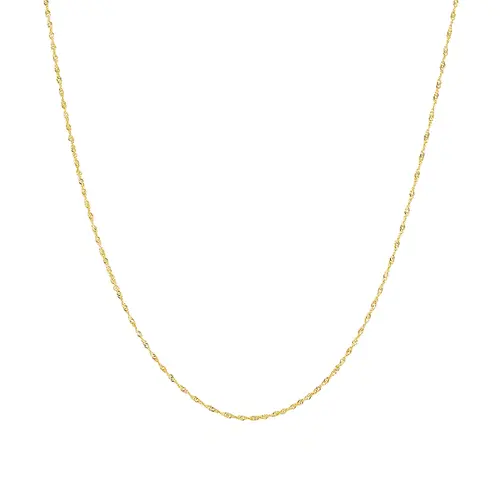 Corrente Malha Singapura de Ouro Amarelo 124757