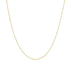 Corrente Malha Singapura de Ouro Amarelo 124758