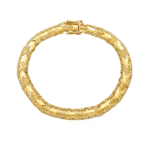 Pulseira Vintage de Ouro Amarelo.
