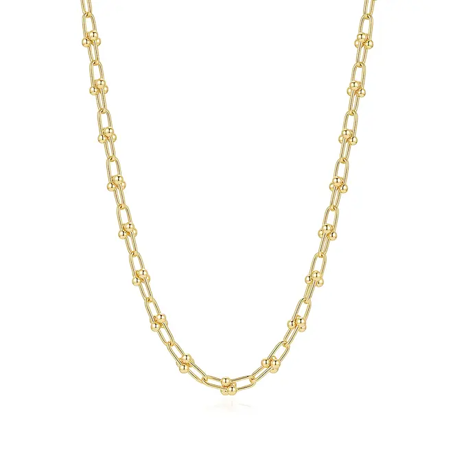 Corrente Estilo Tiffany de Ouro Amarelo 124958