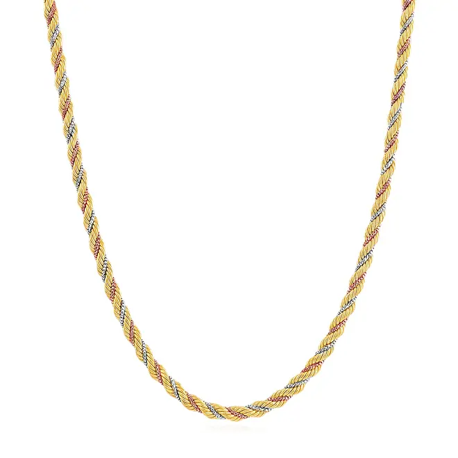 Corrente Malha Corda de Ouro 2 Cores