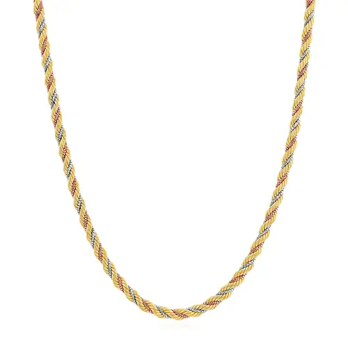 Corrente Malha Corda de Ouro 2 Cores