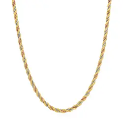 Corrente Malha Corda de Ouro 2 Cores