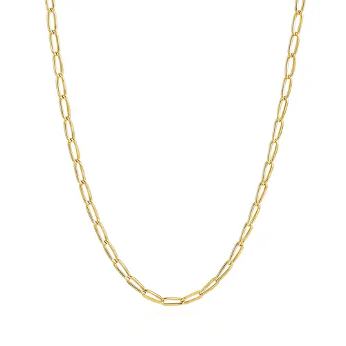 Corrente Elos Cartier Alongado de Ouro Amarelo