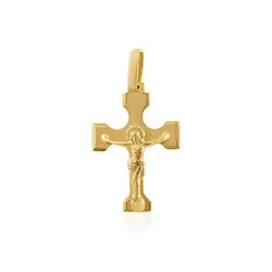 Pingente Crucifixo em Ouro Amarelo 18K