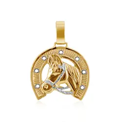 Pingente Cavalo em Ouro Amarelo 18K