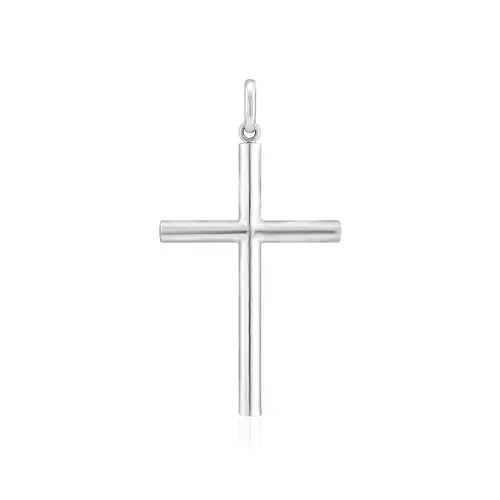 Pingente Crucifixo em Ouro Branco 18K