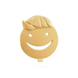 Pingente Rosto Menino em Ouro Amarelo 18K