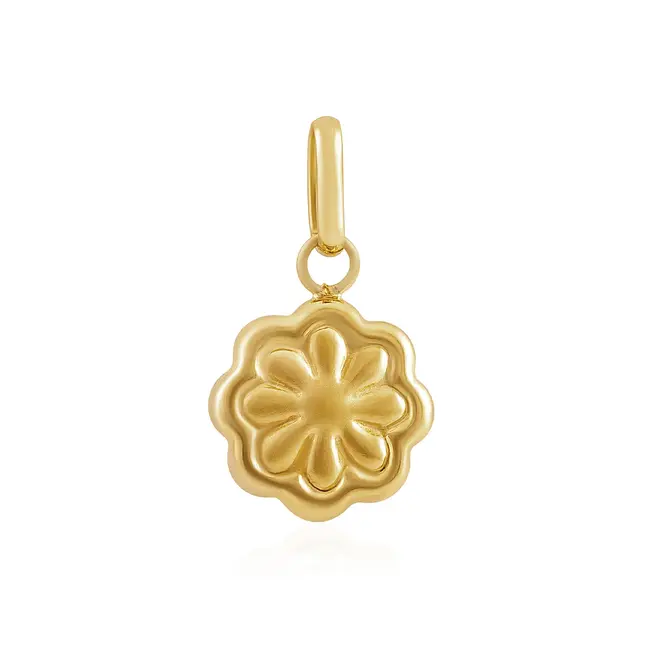 Pingente Flor em Ouro Amarelo 18K