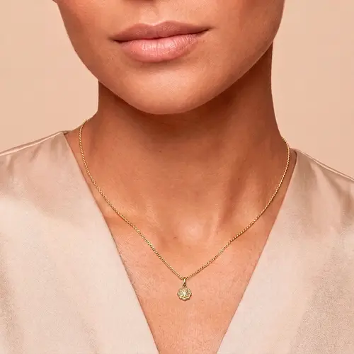 Pingente Flor em Ouro Amarelo 18K