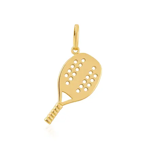 Pingente Raquete em Ouro Amarelo 18K
