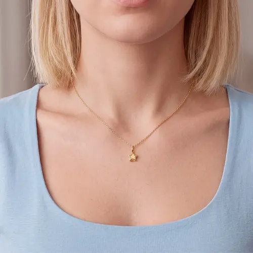 Pingente Estrela em Ouro Amarelo 18K 124998