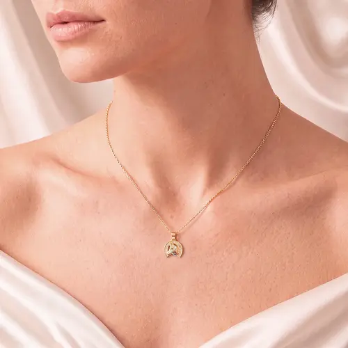 Pingente Cavalo em Ouro Amarelo 18K 125003