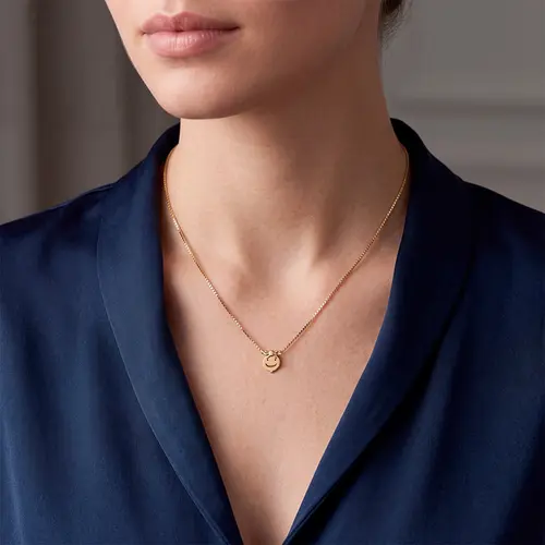 Pingente Rosto Menina em Ouro Amarelo 18K