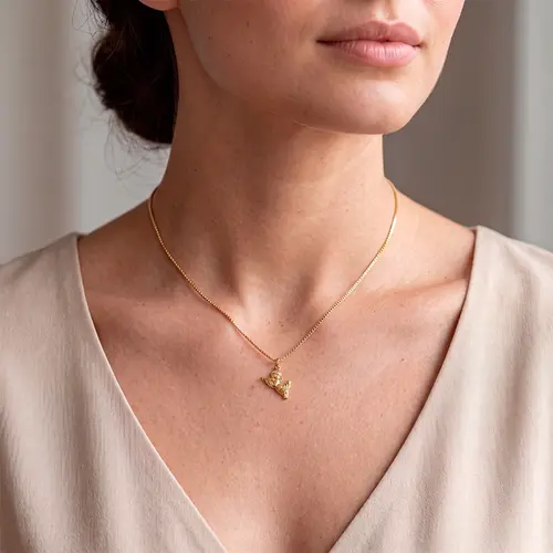 Pingente Anjo em Ouro Amarelo 18K
