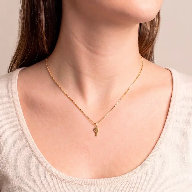 Pingente Raquete em Ouro Amarelo 18K 125013