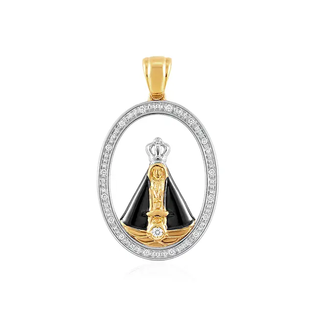 Pingente Nossa Senhora em Ouro Amarelo 18K 125014