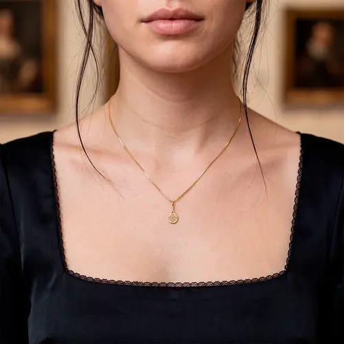 Pingente Raquete em Ouro Amarelo 18K 125016