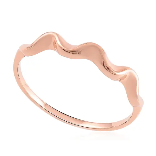 Anel Onda em Ouro Rosé 18K